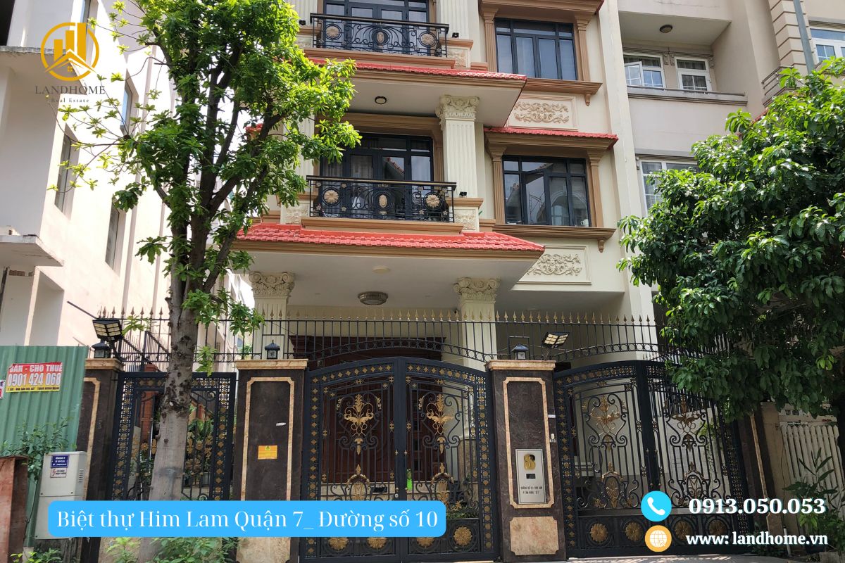 biệt thự him lam quận 7 đường số 10