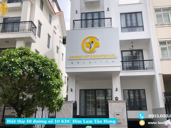 Biệt thự 40 đường số 10 KDC Him Lam Tân Hưng