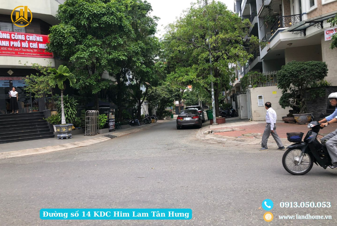 nhà phố KDC Him Lam Tân Hưng góc 2 mặt tiền đường số 14