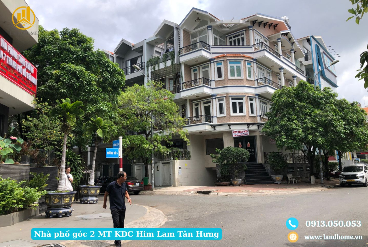 Nhà phố kdc him lam tân hưng góc 2 mặt tiền