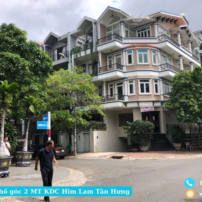 Nhà phố kdc him lam tân hưng góc 2 mặt tiền