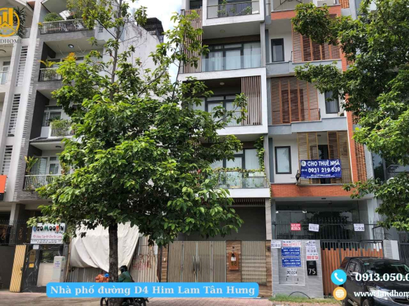 Nhà phố đường D4 Him Lam Tân Hưng