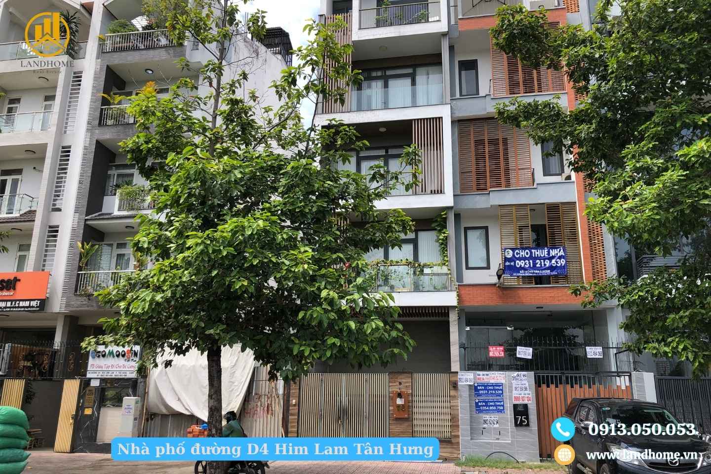 Nhà phố đường D4 Him Lam Tân Hưng