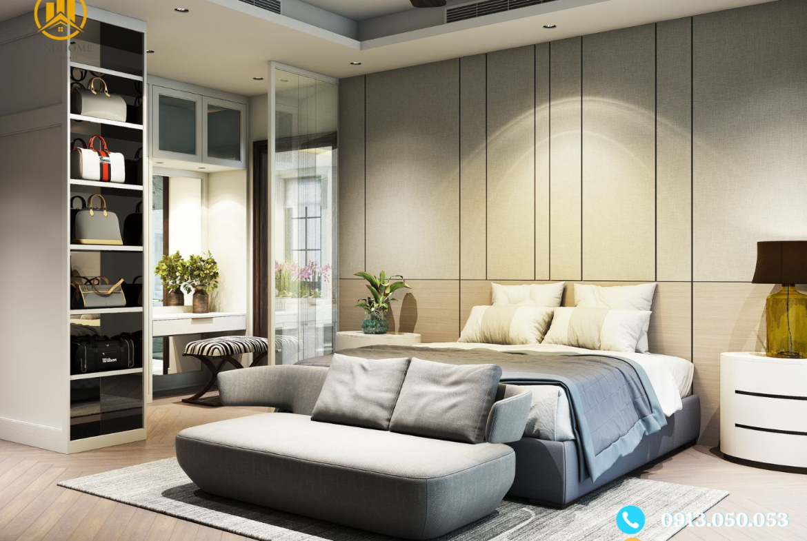 phòng ngủ nhà phố kdc him lam tân hưng T55