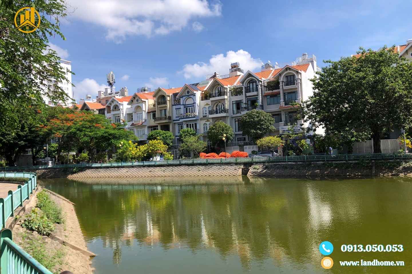 hồ sinh thái khu biệt thự him lam quận 7