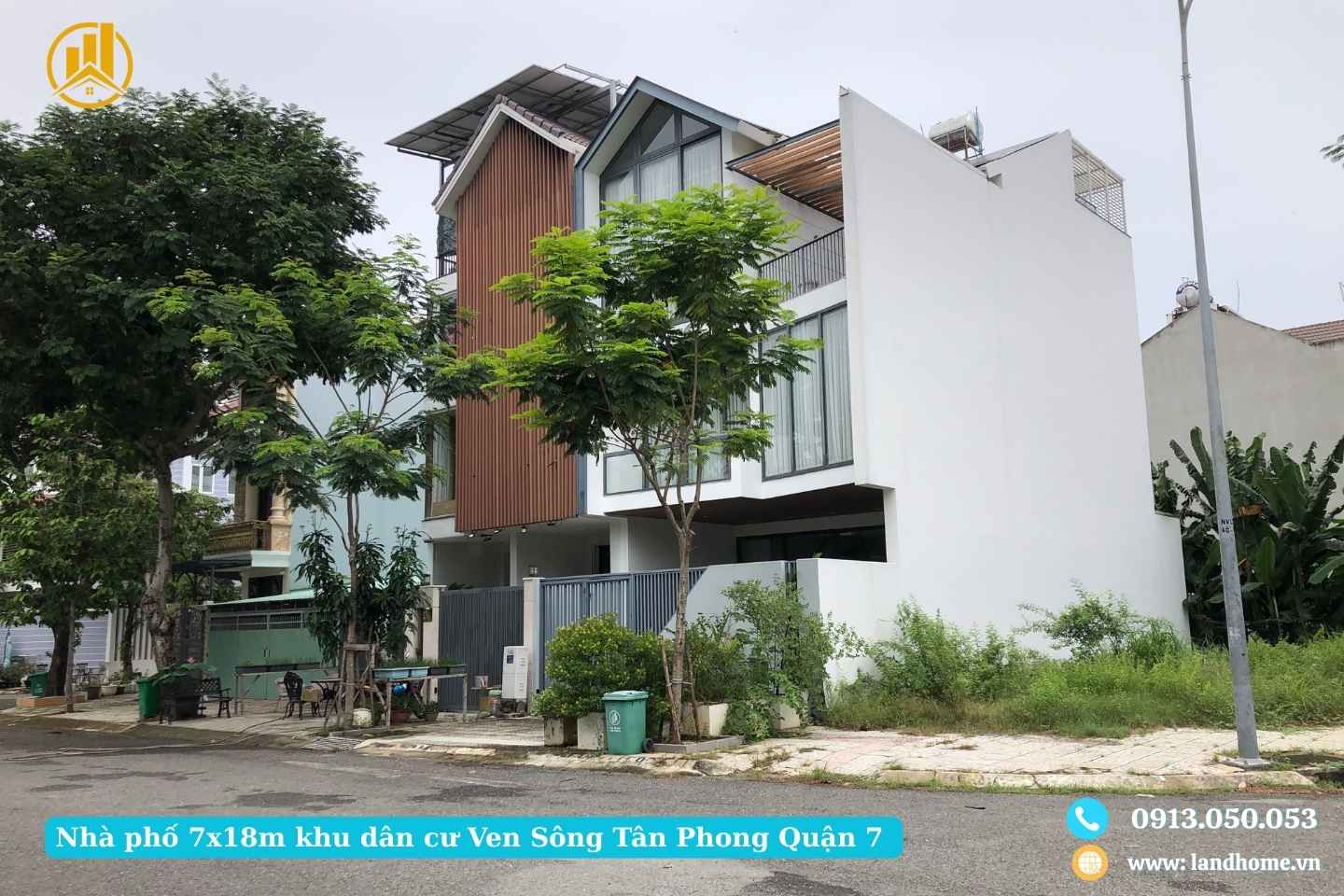 Khu Dân Cư Ven Sông Tân Phong – Không Gian Sống Xanh Đẳng Cấp 15 Nha pho 7x18m khu dan cu Ven Song Tan Phong Quan 7