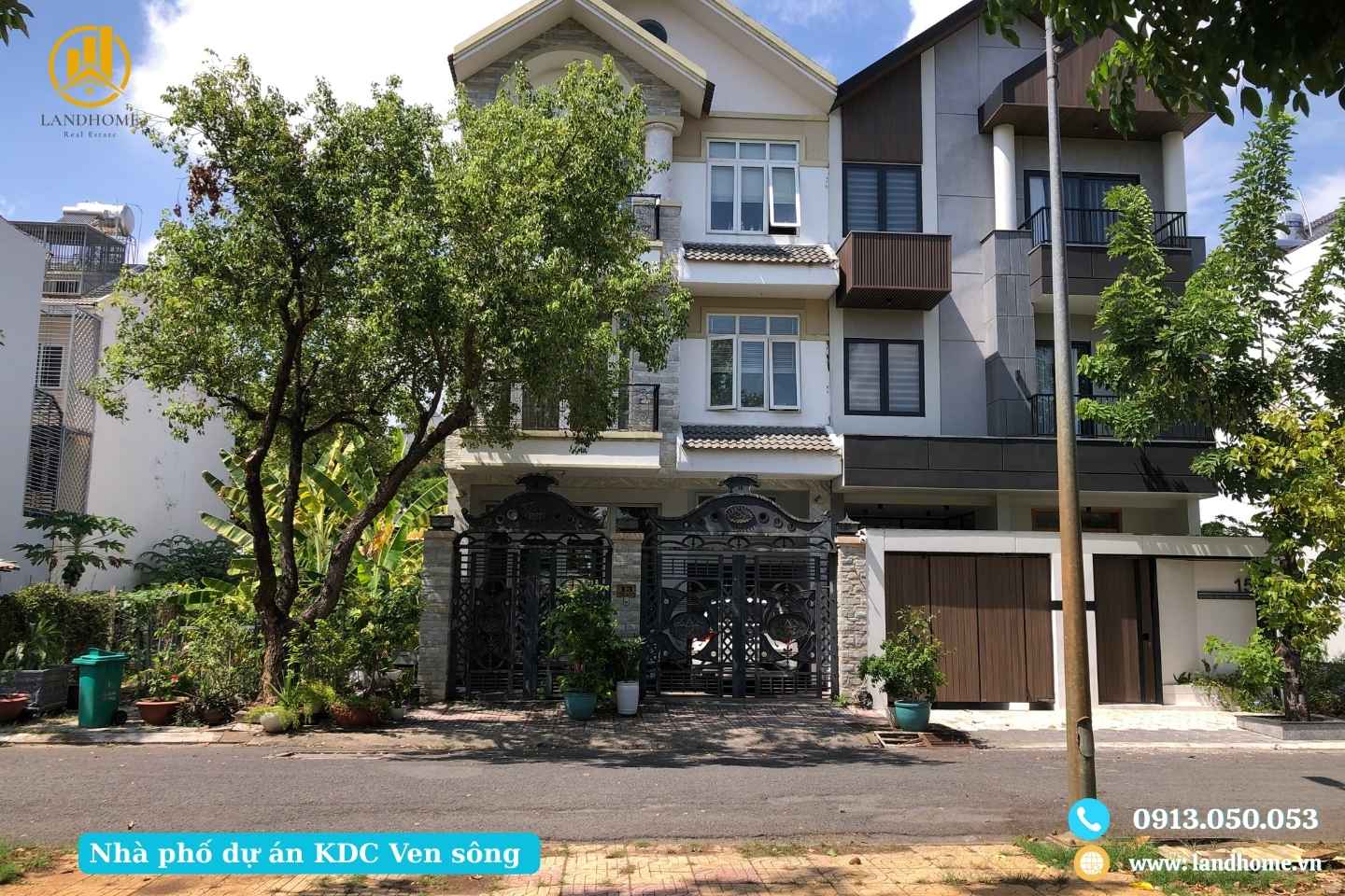 nhà phố dự án kdc ven sông tân phong