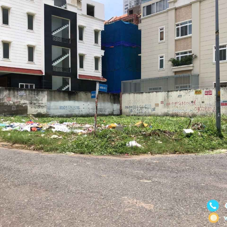 đất biệt thự kdc him lam quận 7 góc 2 mặt tiền lô J7
