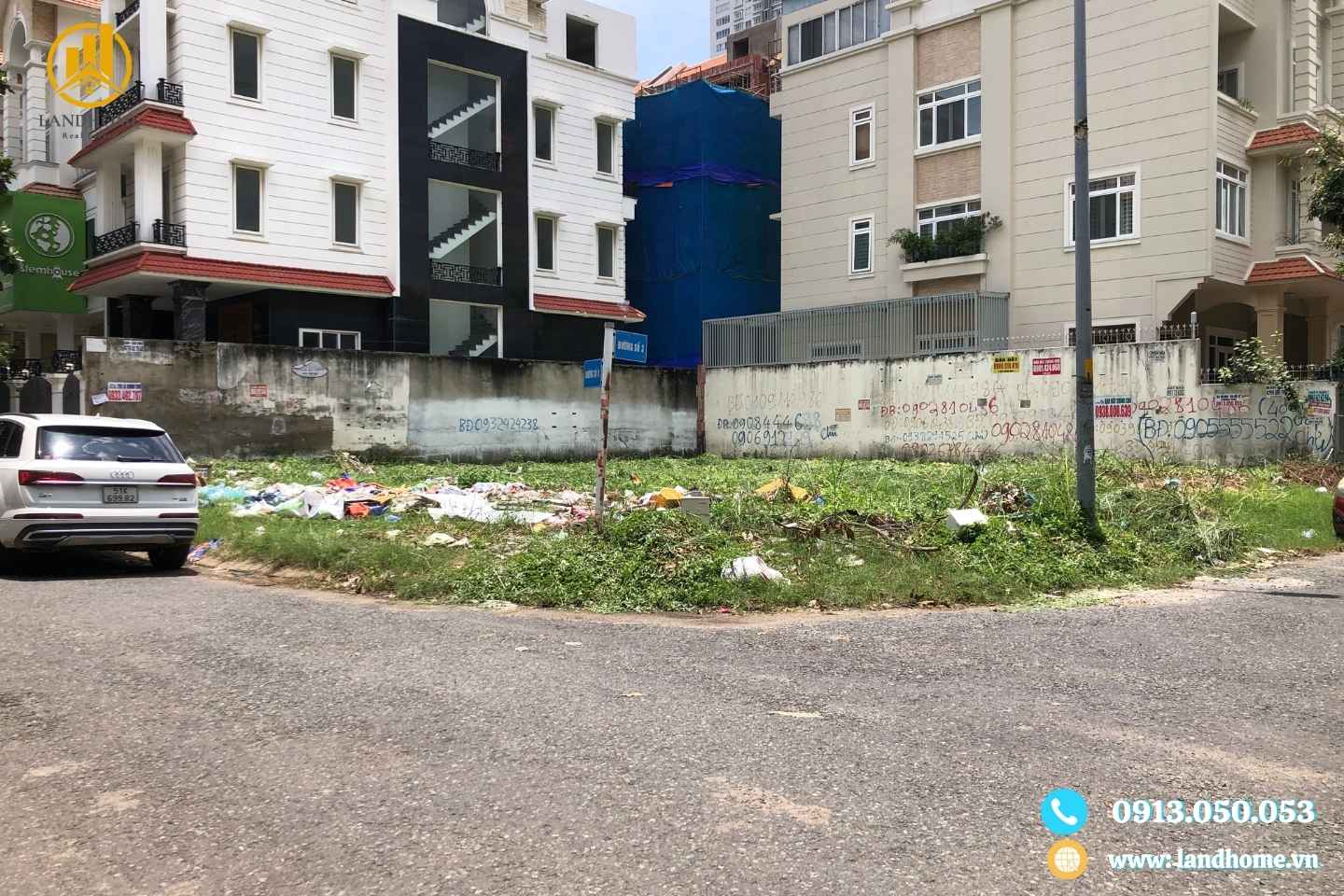 đất biệt thự kdc him lam quận 7 góc 2 mặt tiền lô J7