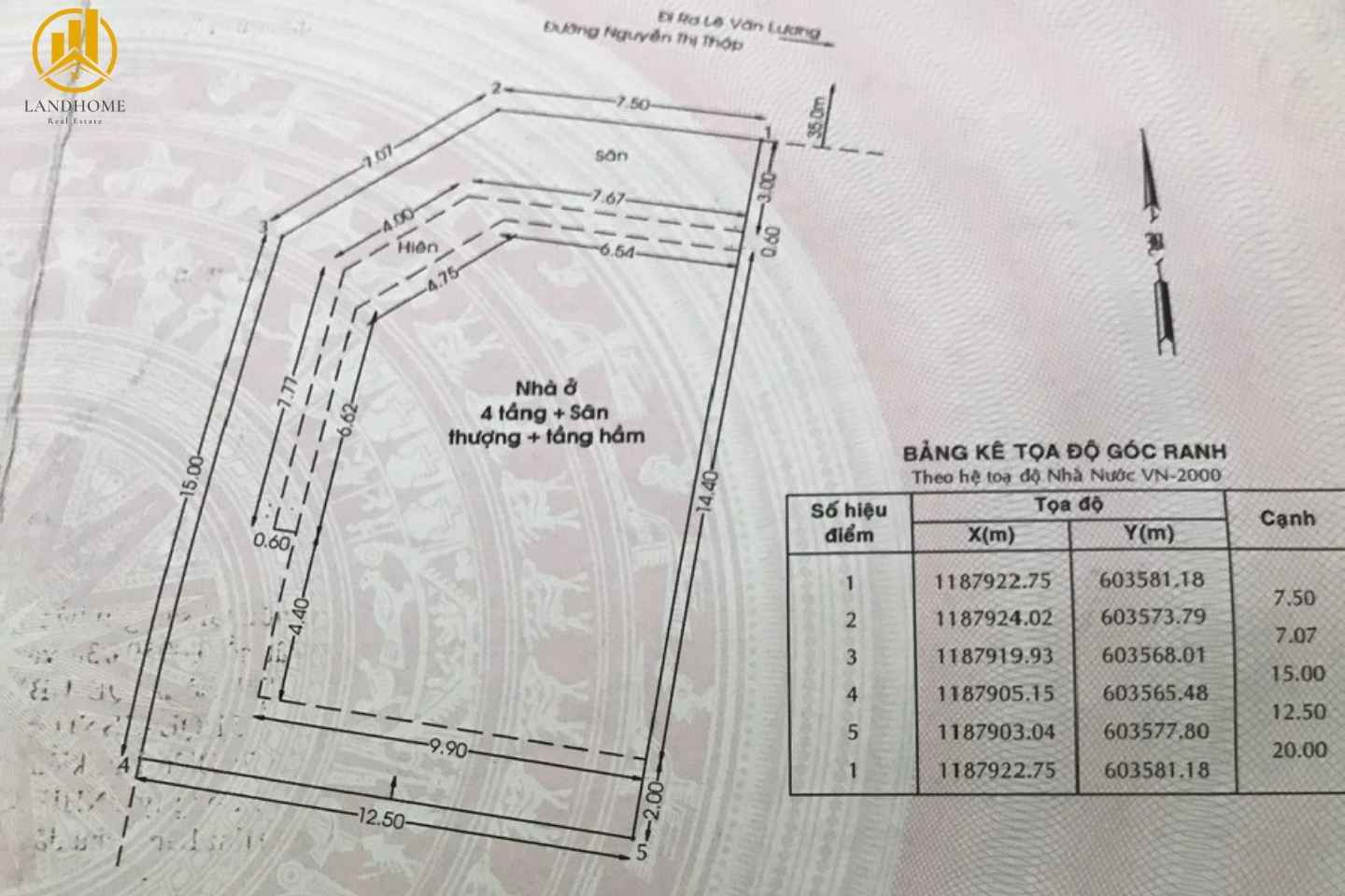 sổ hồng nhà khu him lam quận 7 đường nguyễn thị thập