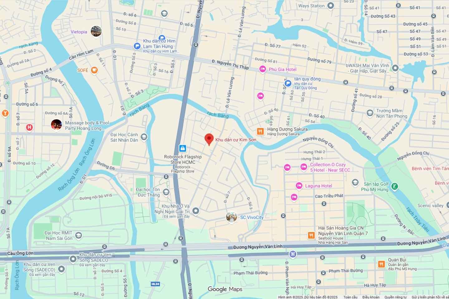 vi tri khu dan cu kim son