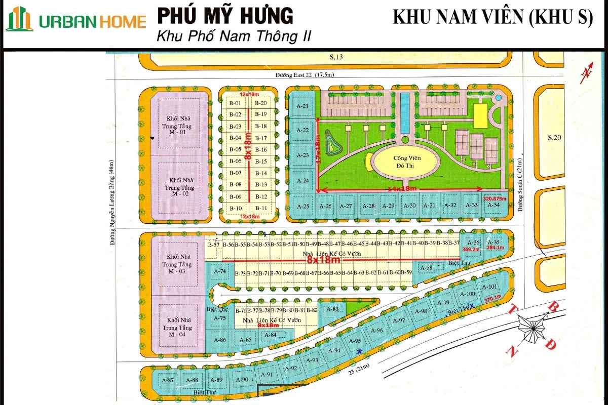 Bán biệt thự khu Nam Thông 5 nam thông 2