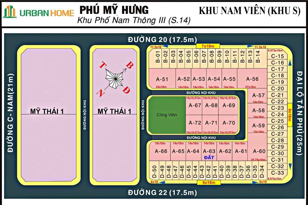 Bán biệt thự khu Nam Thông 6 nam thông 3