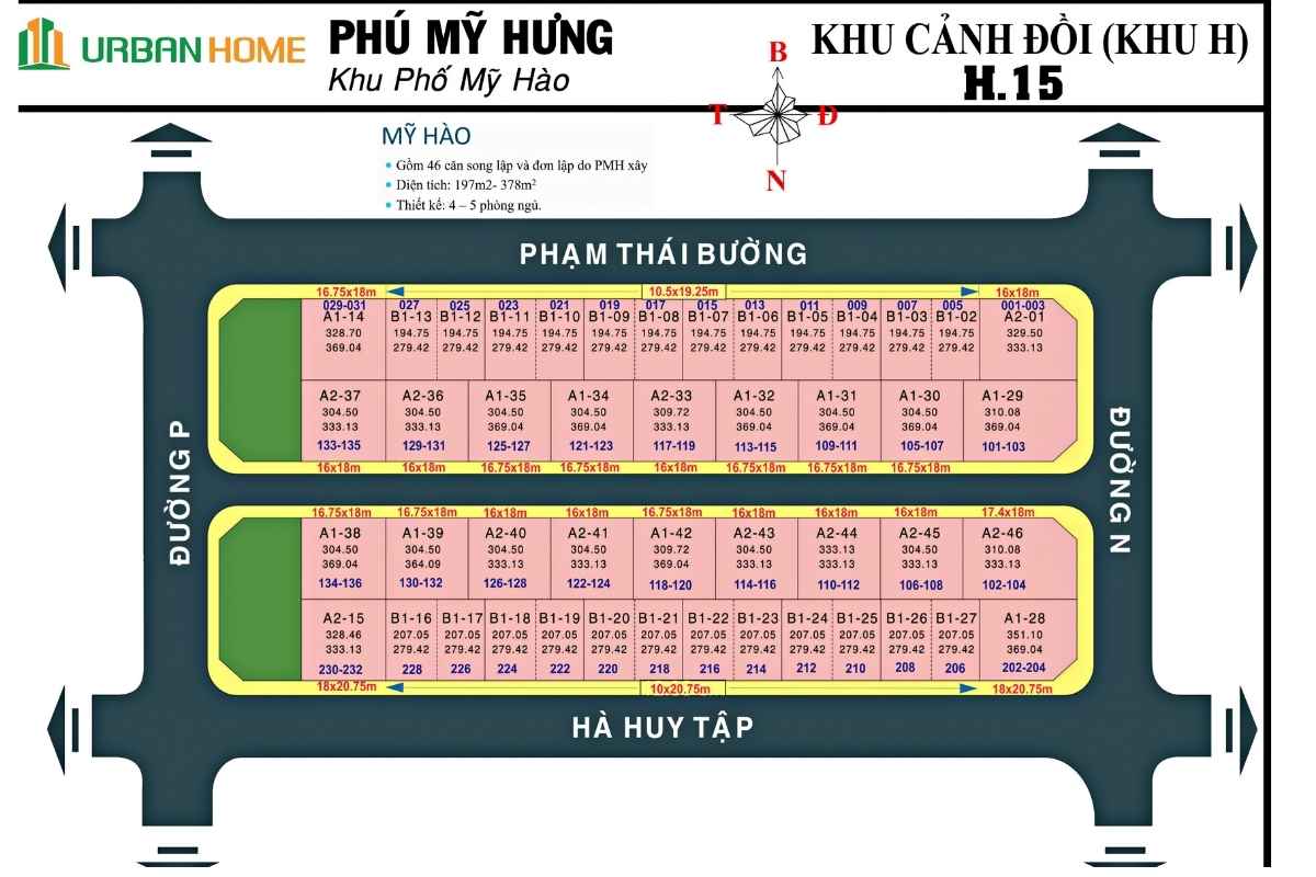 sơ đồ khu phố mỹ hào